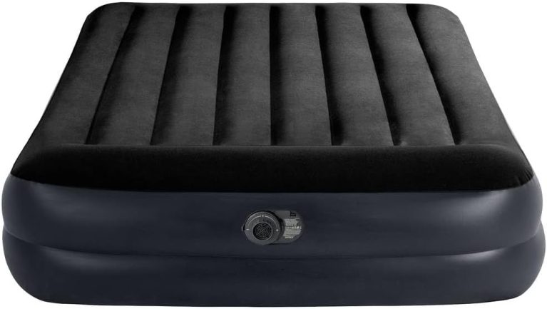 Intex 64124ND Pillow Rest Raised Lit Gonflable Électrique 2 Personnes
